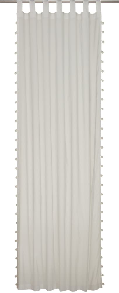 TIMO Rideau prêt à poser jour 430285120810 Couleur Blanc Dimensions L: 140.0 cm x H: 260.0 cm Photo no. 1