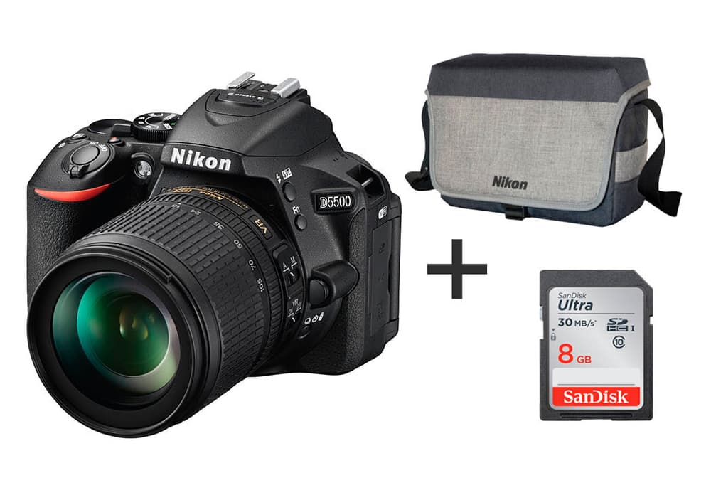 D5500 18-105mm Spiegelreflexkamera Set (inkl. Tasche + Speicherkarte) Nikon 79341130000015 Bild Nr. 1