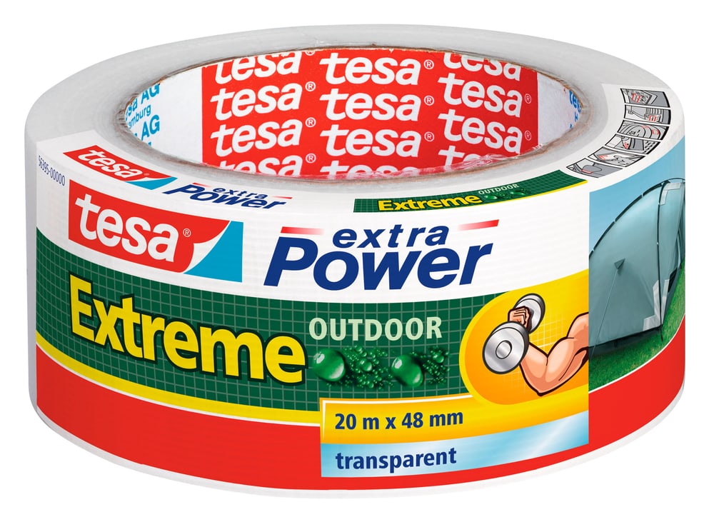 extra Power® Extreme Outdoor 20m:48mm transparent Rubans adhésifs Tesa 663084500000 Photo no. 1