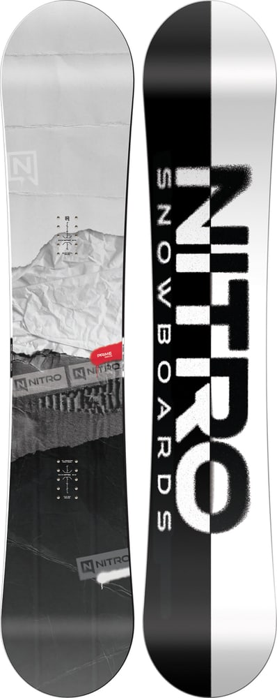 Prime RAW inkl. Staxx (M) All Mountain Snowboard con attacchi Nitro 494559015581 Colore grigio chiaro Lunghezza 155 N. figura 1