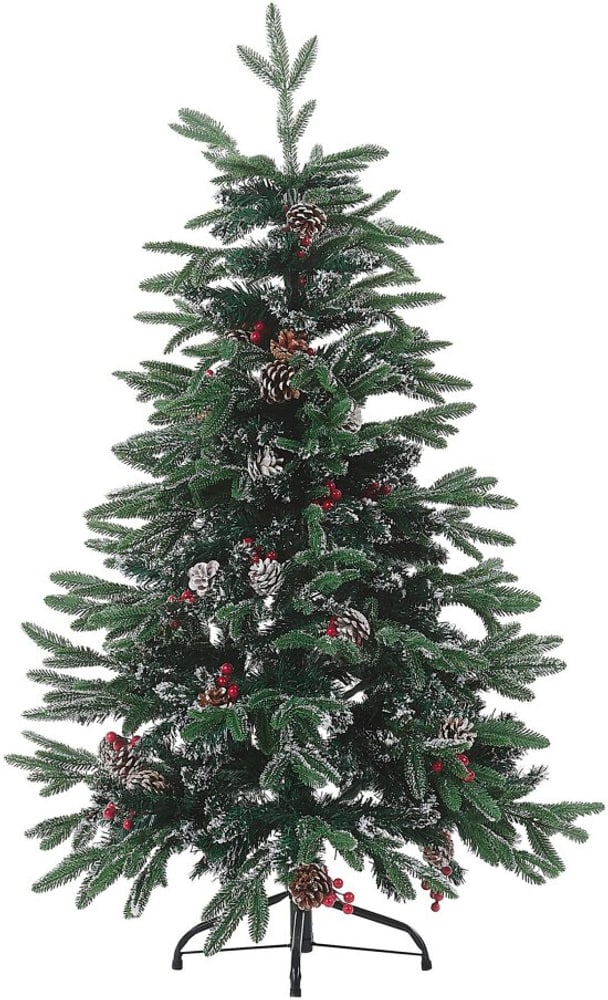 Albero di Natale innevato verde 120 cm DENALI Albero artificiale Beliani 759222100000 N. figura 1