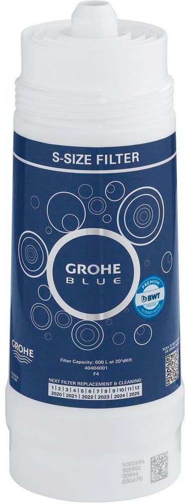 Filtre Blue S-Size Produits de soins Grohe 785300188214 Photo no. 1