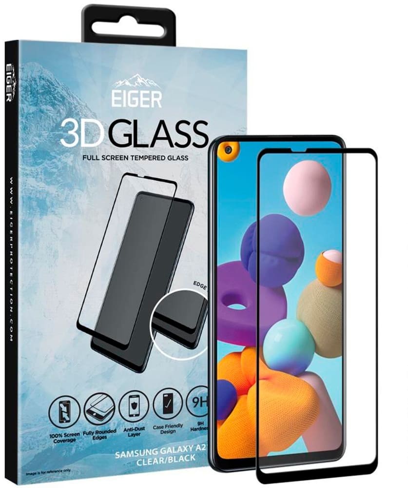 3D Glass Case-Friendly Pellicola protettiva per smartphone Eiger 785302421861 N. figura 1