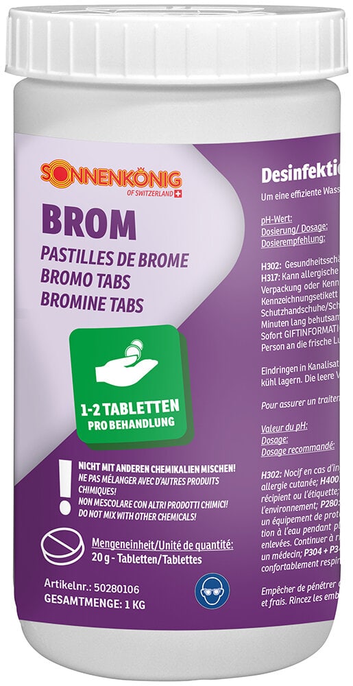 Sonnenkönig Comprimés de brome 20g Chlore de désinfection Sonnenkönig 647346700000 Photo no. 1