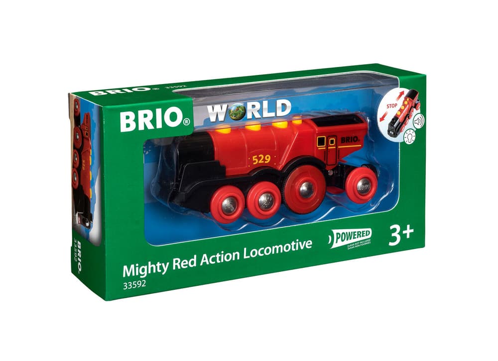 Locomotiva rossa e potente a pile (FSC®) Set di giocattoli Brio 745329400000 N. figura 1