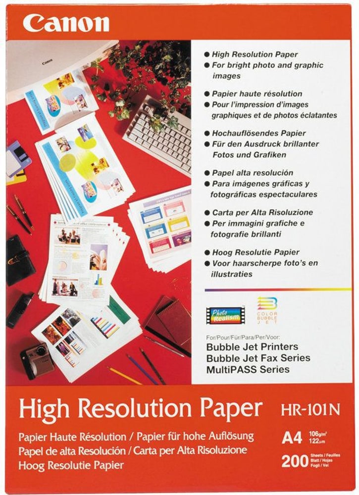 HR-101 high resolution inkjet 110g/m2 A4 Carta per fotocopie Canon 785302434080 N. figura 1
