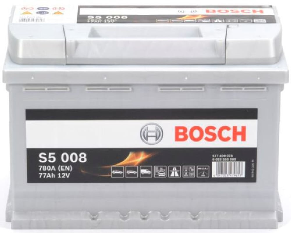 Batteria 12V/77Ah/780A Batteria per auto Bosch 621105500000 N. figura 1