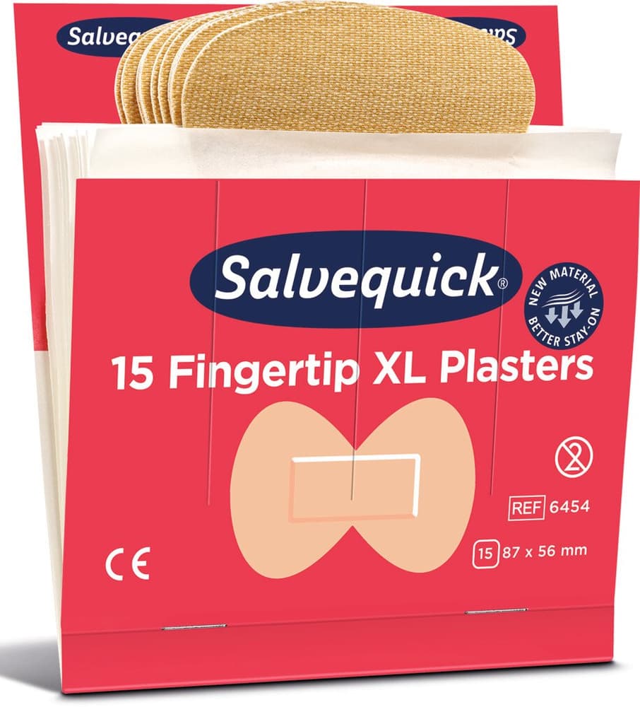 Cerotti per ferite punta delle dita Salvequick Fingertips XL Farmacia Cederroth 617181100000 N. figura 1