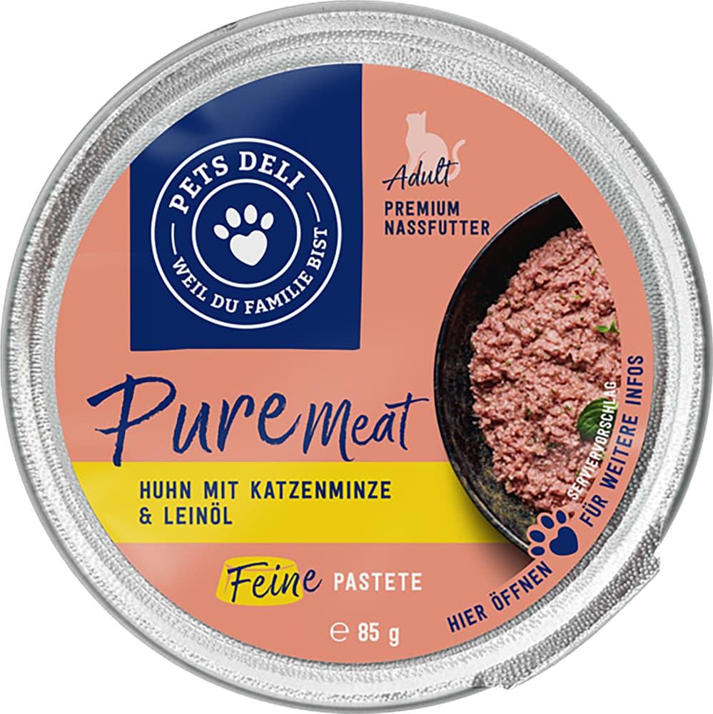 Pure Meat Huhn, 0.085 kg Nassfutter Pets Deli 658336800000 Bild Nr. 1