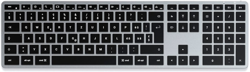 Slim X3 Multisync Backlit Alu BT Keyboard für Mac Universal Tastatur Satechi 785300164448 Bild Nr. 1