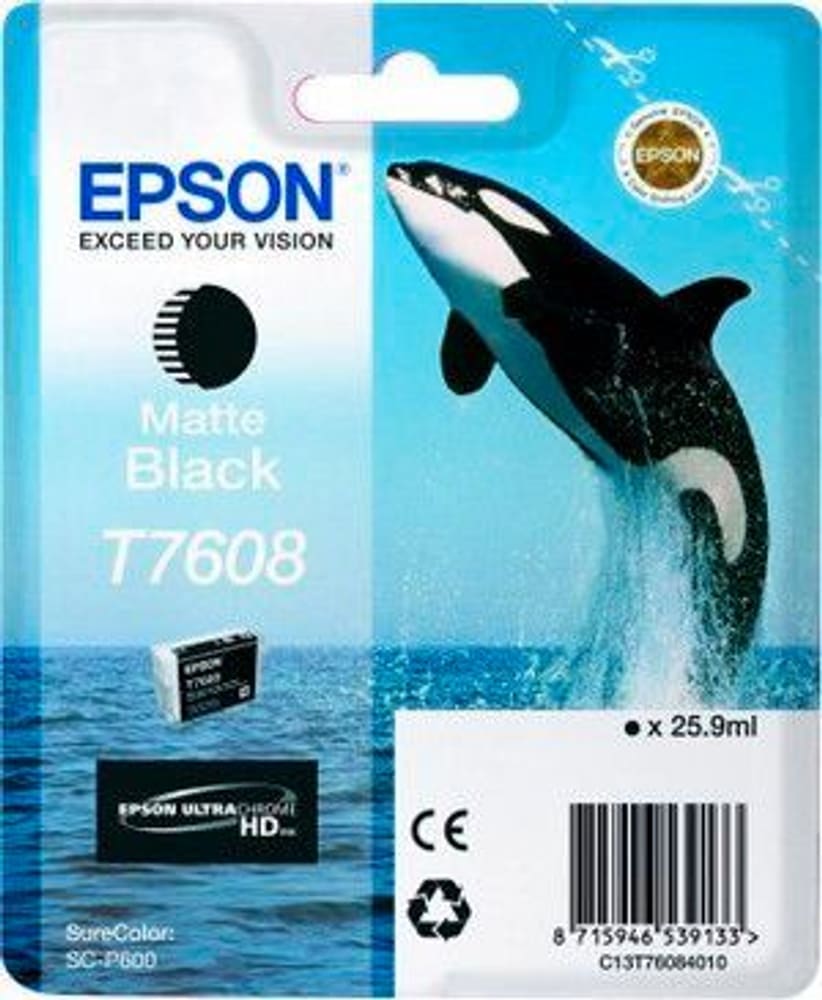T7608 matte black Cartuccia d'inchiostro Epson 798535300000 N. figura 1