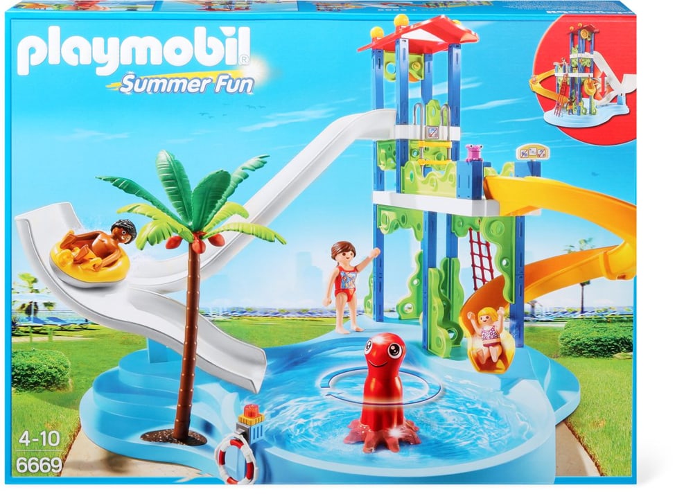 Summer Fun Torre degli scivoli con piscina 6669 PLAYMOBIL® 74604830000014 No. figura 1