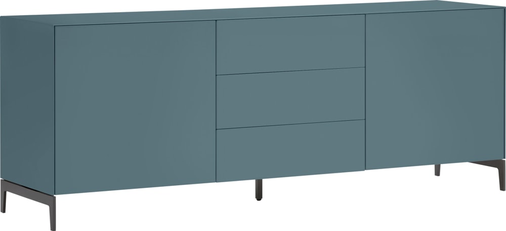 LUX Buffet bas 400850400000 Dimensions L: 180.0 cm x P: 46.0 cm x H: 68.0 cm Couleur Bleu moyen Photo no. 1