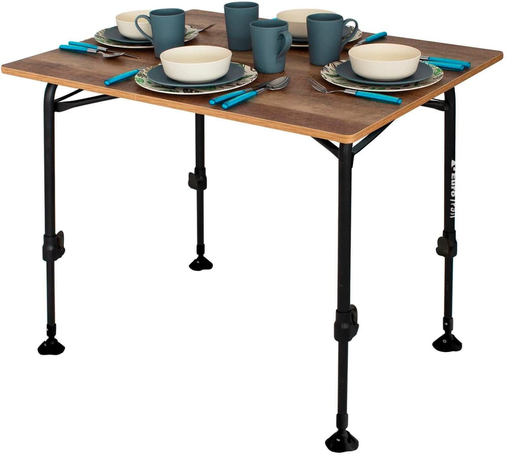 Table de camping Rochefort M Bois Composite 80 cm x 60 cm Table de camping Eurotrail 785302441216 Photo no. 1