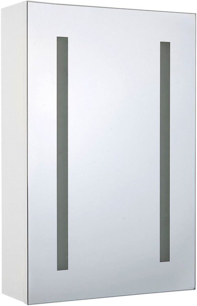 Bad Spiegelschrank weiss / silber mit LED-Beleuchtung 40 x 60 cm CAMERON Schrank Beliani 759223100000 Bild Nr. 1