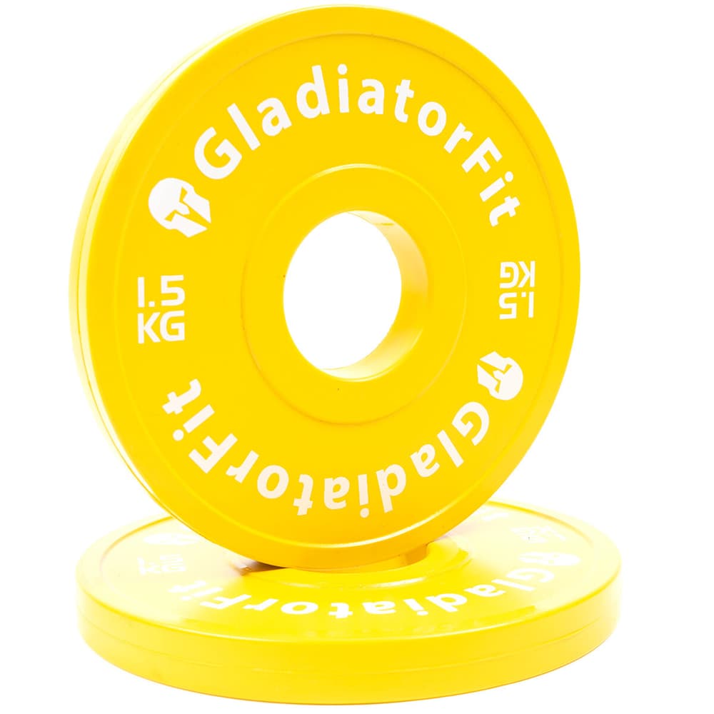 Disco frazionario supplementare in gomma Ø 51mm | 1.5 KG Dischi per manubri GladiatorFit 469594300000 N. figura 1