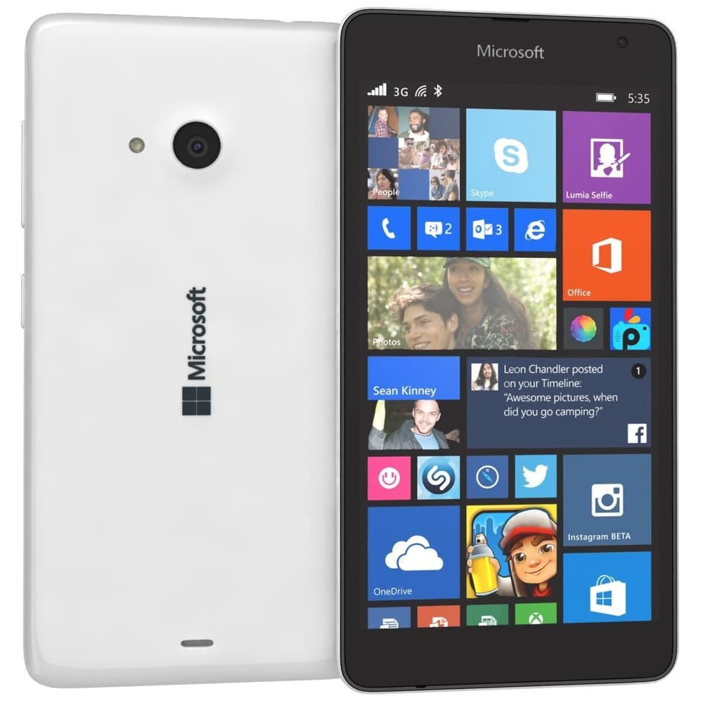 Microsoft Lumia 535 DS 8Go blanc Microsoft 95110032790315 Photo n°. 1