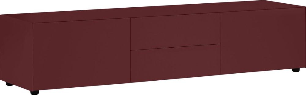 LUX Buffet basso 400841000033 Dimensioni L: 180.0 cm x P: 46.0 cm x A: 37.5 cm Colore Rosso scuro N. figura 1