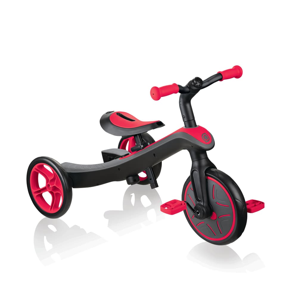 Trike Explorer 2 in 1 Bicicletta senza pedali Globber 464858600030 Colore rosso Dimensioni del telaio one size N. figura 1