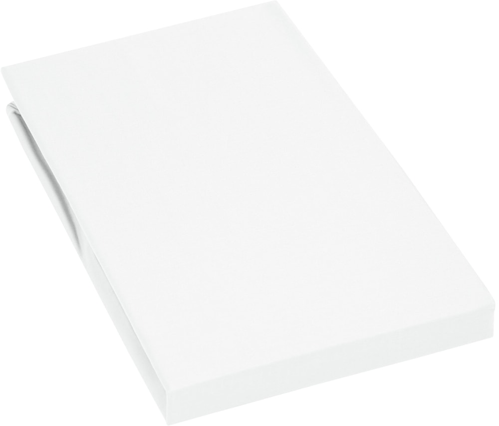 PENELOPE XXL Lenzuolo teso di raso 451060931510 Colore Bianco Dimensioni L: 160.0 cm x A: 200.0 cm N. figura 1