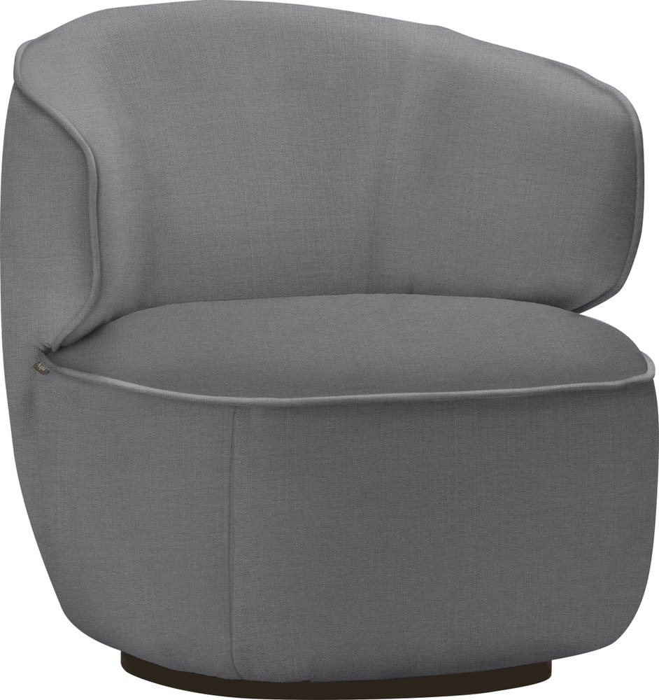 SOPHIE Sessel 402689507080 Grösse B: 74.0 cm x T: 74.0 cm x H: 77.0 cm Farbe Grau Bild Nr. 1