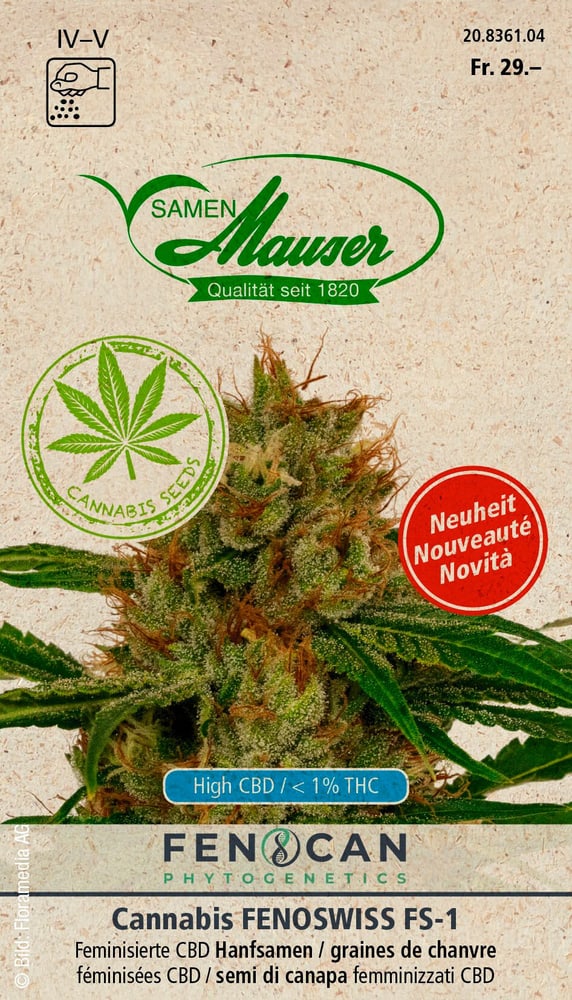 Cannabis Fenoswiss (FS 1) Sementi di erbe Samen Mauser 650250400000 N. figura 1