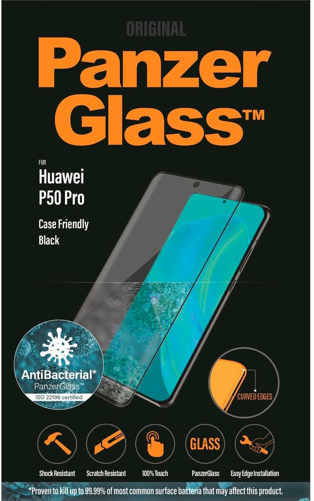 Case Friendly Huawei P50 Pro Smartphone Schutzfolie Panzerglass 785300185594 Bild Nr. 1