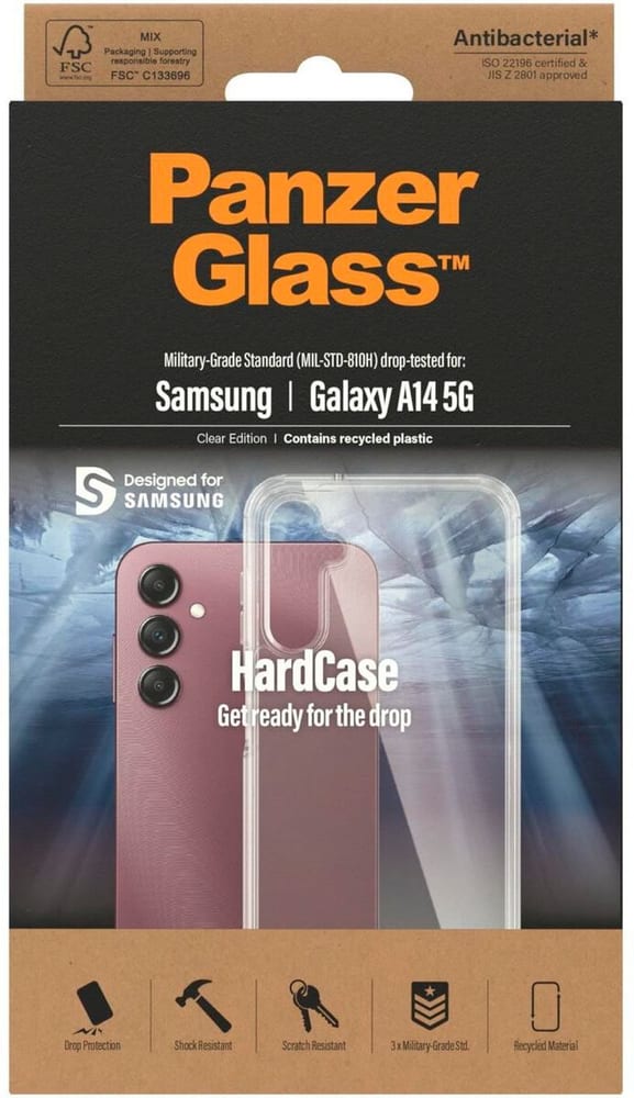 HardCase Galaxy A14/Galaxy A14 5G Transparent Cover smartphone Panzerglass 785300196534 N. figura 1