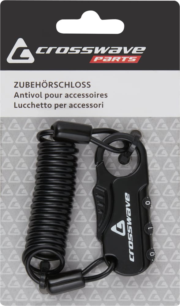 Lucchetto per accessori nero Lucchetto per bicicletta Crosswave 474877300000 N. figura 1
