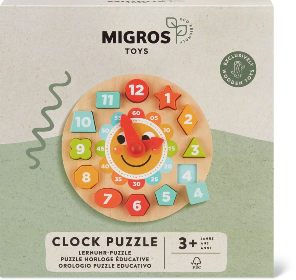 Migros Toys Puzzle Uhr Spielset MIGROS TOYS 749317900000 Bild Nr. 1
