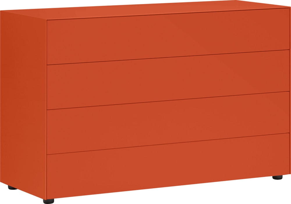 LUX Kommode 400840400057 Grösse B: 120.0 cm x T: 46.0 cm x H: 74.5 cm Farbe Orange Bild Nr. 1