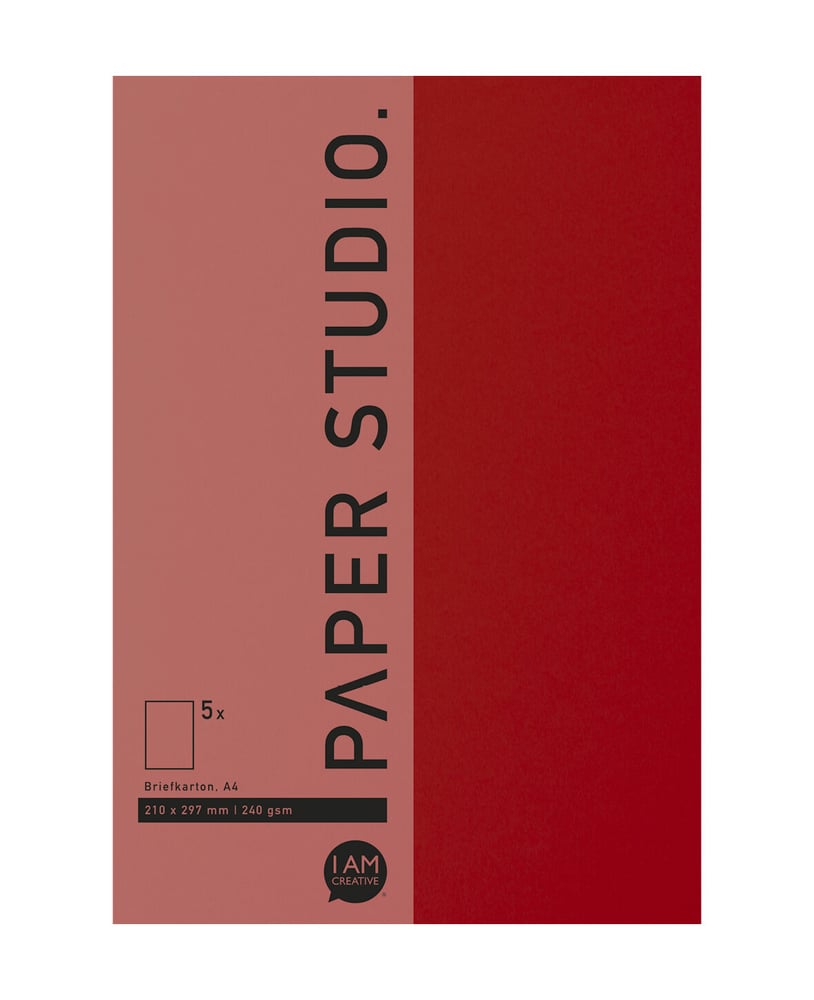 Briefkarton A4, Rot Karten 666541300040 Farbe Rot Grösse B: 21.6 cm x T: 0.2 cm x H: 29.9 cm Bild Nr. 1