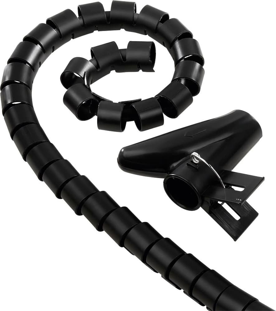 Tubo flessibile per cavi 1,5 m, 30 mm, Nero Fascette serracavi Hama 785300174779 N. figura 1