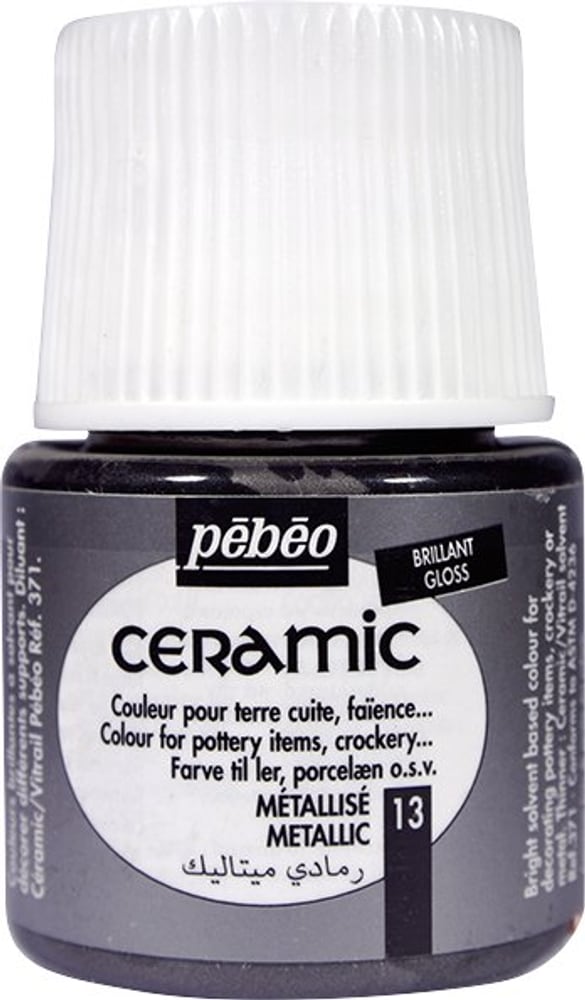 PÉBÉO Ceramic Keramikmalfarbe 13 Metallic 45ml Keramikfarbe Pebeo 663510001900 Farbe Metallic Bild Nr. 1