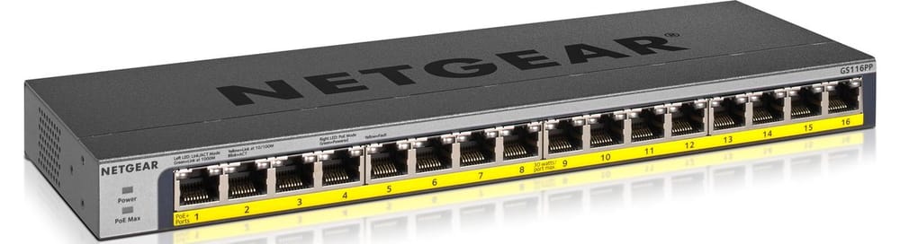 GS116PP-100EUS 16-Port LAN Gigabit Ethernet Switch Commutateur de réseau Netgear 785300141157 Photo no. 1