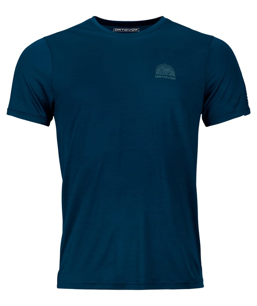 120 Cool Tec MTN Stripe T-shirt Ortovox 468423900343 Taille S Couleur bleu marine Photo no. 1