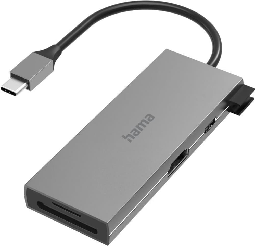 Multiport, 6 Ports, 2x USB-A, USB-C, HDMI™, SD, microSD Dockingstation e hub USB Hama 785300179595 N. figura 1