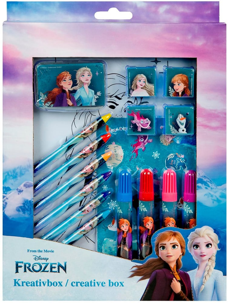 Set da colorare scatola creativa Disney Frozen 26 pezzi Set da disegno Undercover 785302426802 N. figura 1
