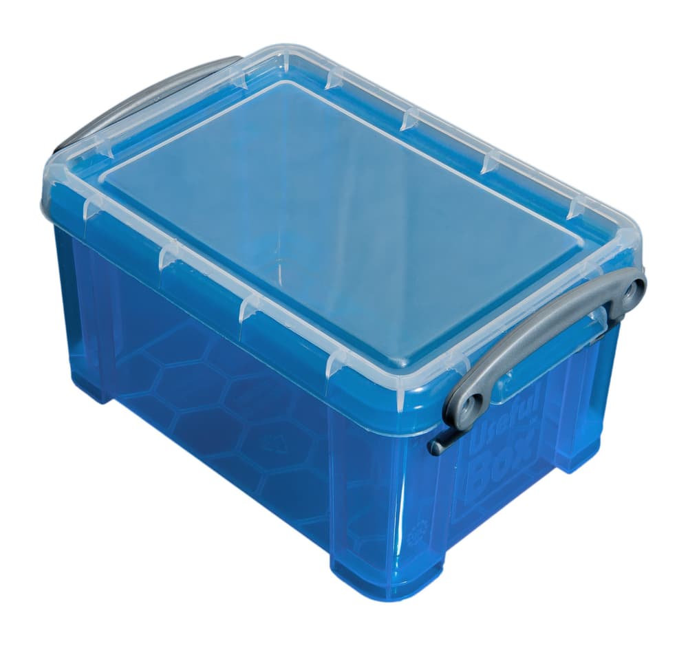 Boîte de plastique 0.3L Boîte de rangement Really Useful Box 603730300000 Taille L: 12.0 cm x L: 8.5 cm x H: 6.5 cm Couleur Bleu Photo no. 1