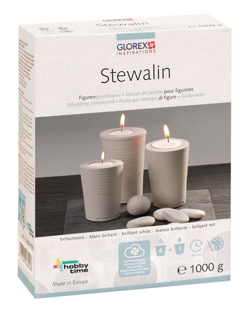 Stewalin, blanc paquet 1000 g Pâte à modeler 668489900000 Photo no. 1