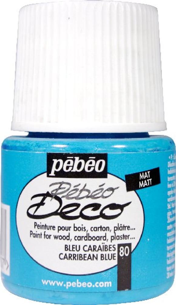 Pébéo Deco caribbean blue 80 Acrylfarbe Pebeo 663513008000 Farbe caribbean blue Bild Nr. 1