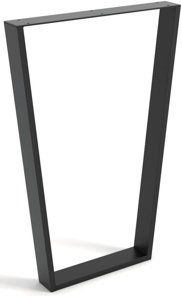 Barre de support pour tables acier laqué noir mat industriel, 1 pièce Werkstarck 605920800000 Photo no. 1