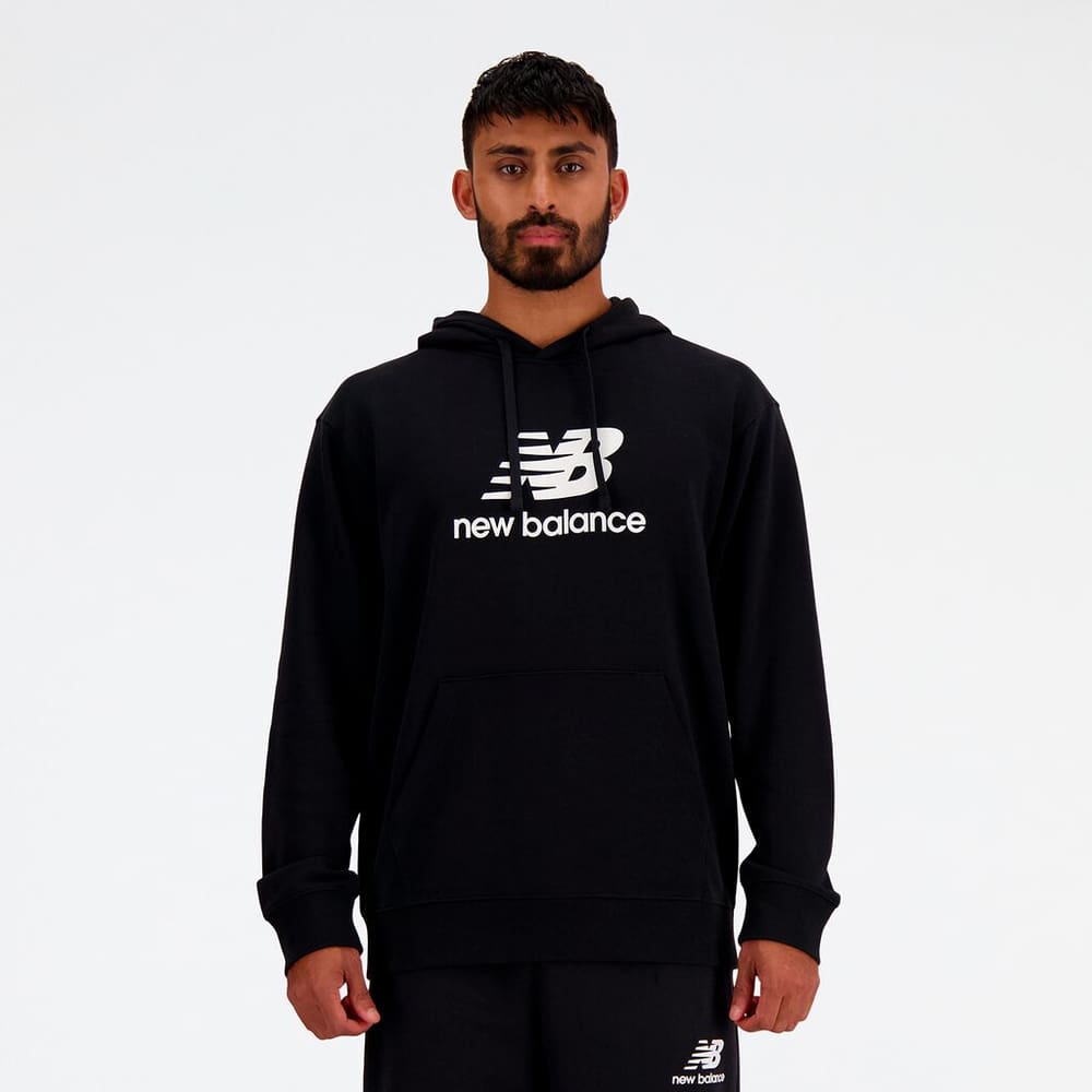 Sport Essentials Stacked Logo French Terry Hoodie Pull-over New Balance 474128500420 Taille M Couleur noir Photo no. 1