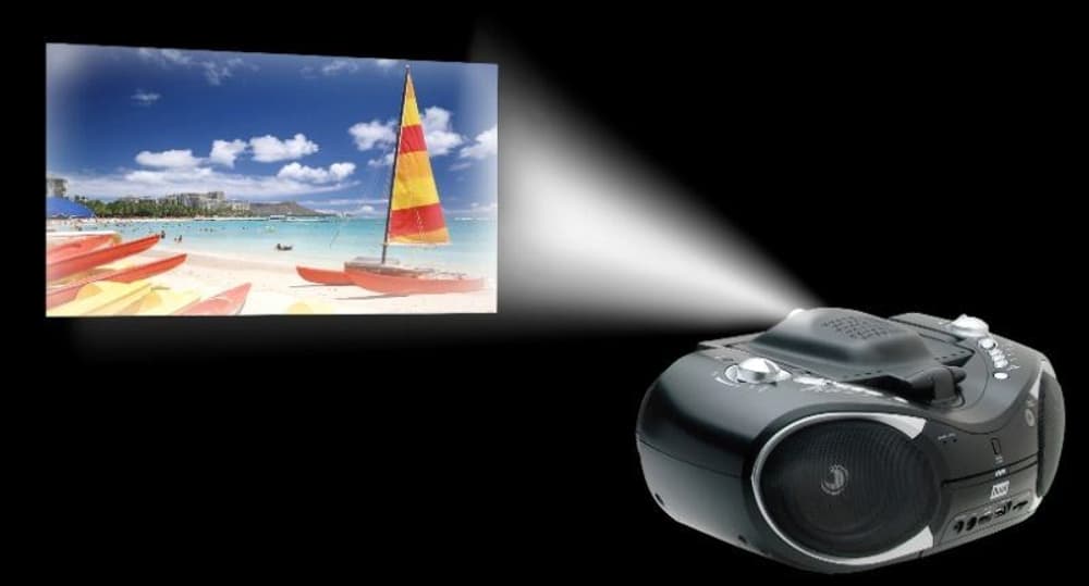 LED Projektor B-100T DVD LED Projektor, Lettore DVD, Ricevitore DVB-T Dual 77311310000011 No. figura 1