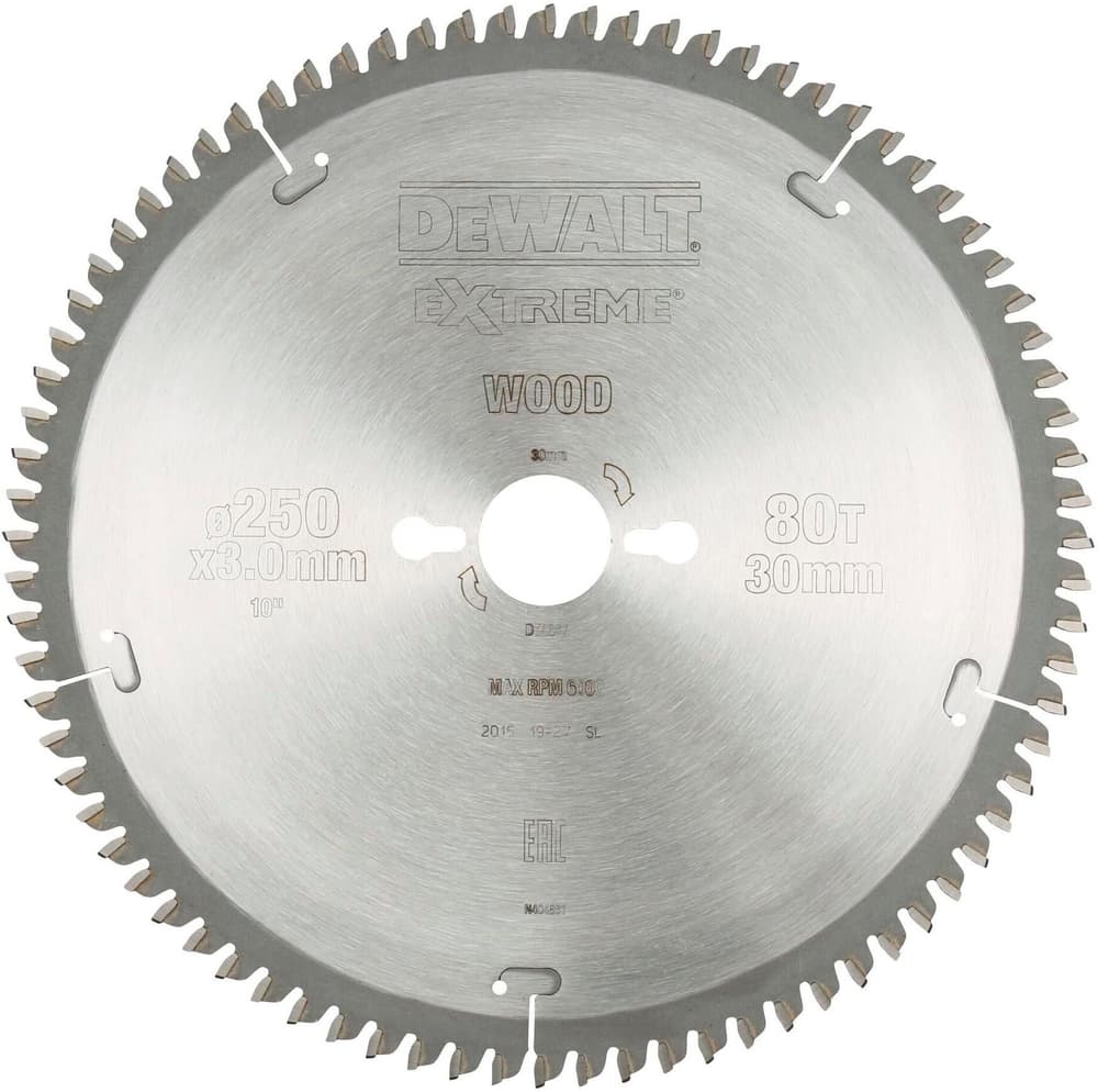 Lame de scie circulaire 250 x 30 mm, 80 TFZ Lame de scie circulaire DeWalt 785302415630 Photo no. 1