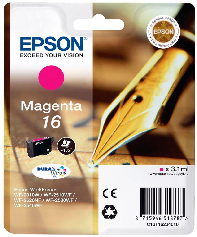 16 magenta Cartuccia d'inchiostro Epson 796080400000 N. figura 1