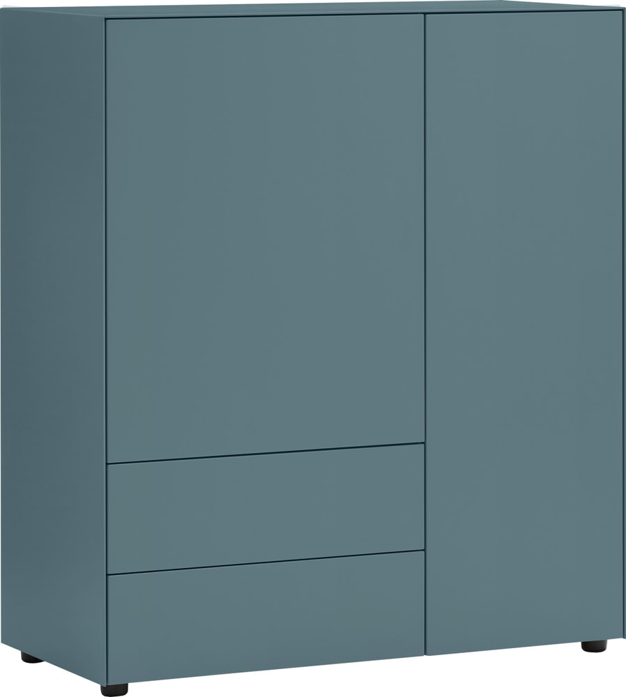 LUX Highboard 400840700042 Dimensioni L: 100.0 cm x P: 46.0 cm x A: 111.5 cm Colore Blu medio N. figura 1