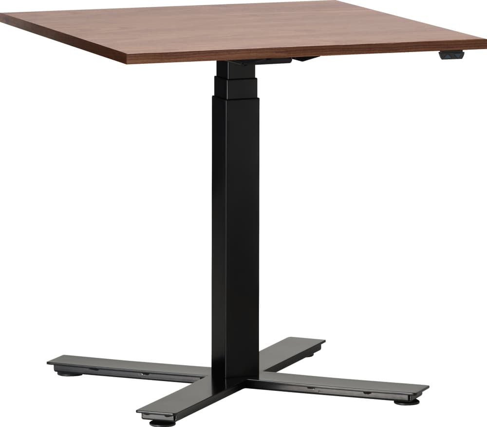 FLEXCUBE Table de conférence réglable en hauteur 401931400000 Dimensions L: 70.0 cm x P: 70.0 cm x H: 62.5 cm Couleur Noyer Photo no. 1
