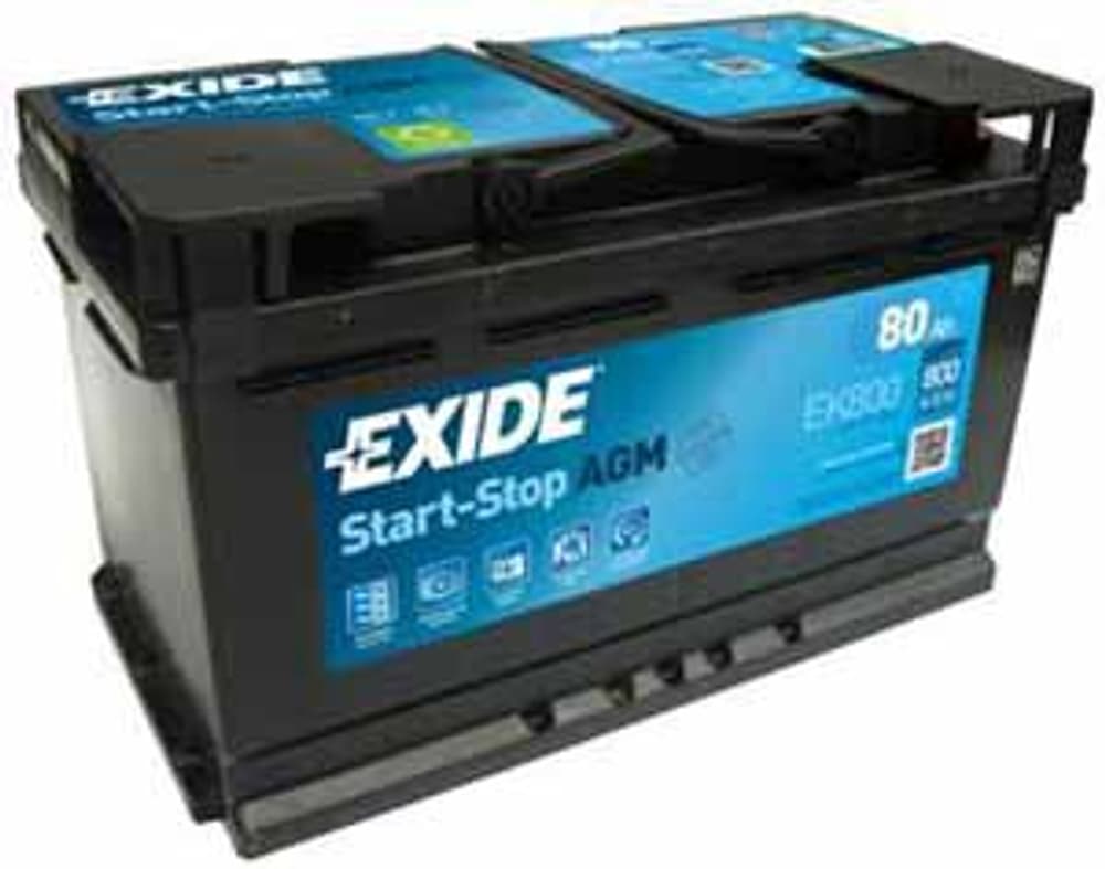 Start-Stopagm 12V/80Ah/800 Batterie de voiture EXIDE 621168300000 Photo no. 1