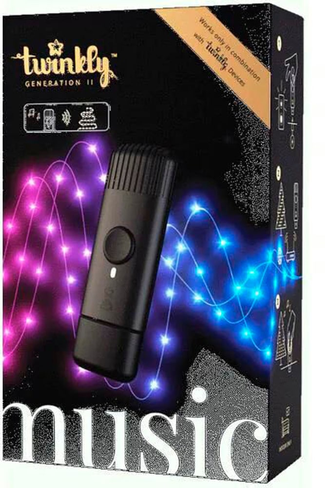 USB Music Dongle Noir Gestion de la technologie d’éclairage twinkly 785300168860 Photo no. 1